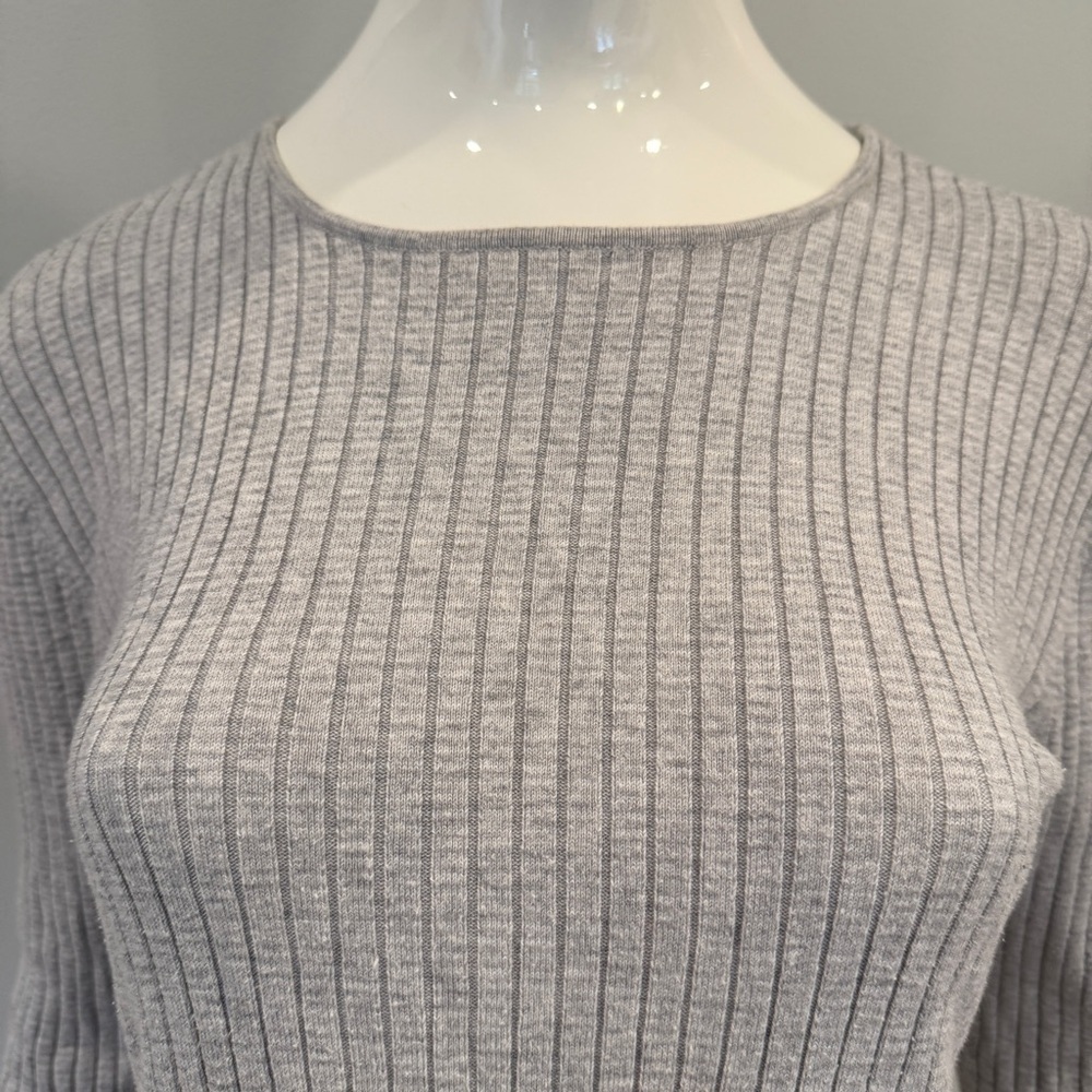 J. Mclaughlin Ribbed Long Sleeve Button Detail - image 2